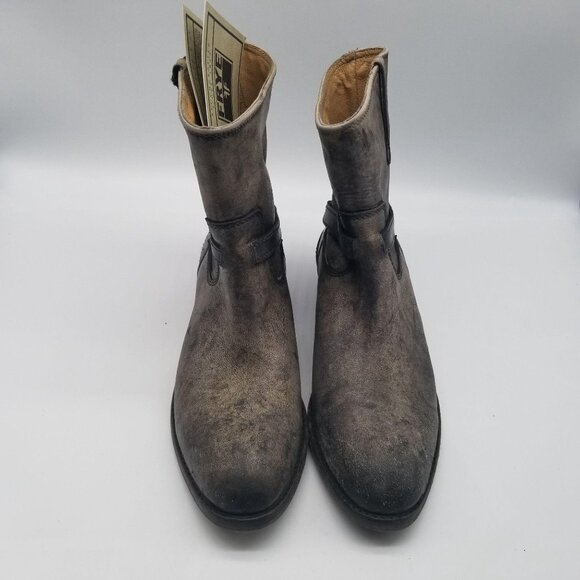 Frye 76980 Lindsay‎ Plate Women Short Leather Boots Size 6 B - Picture 2 of 8